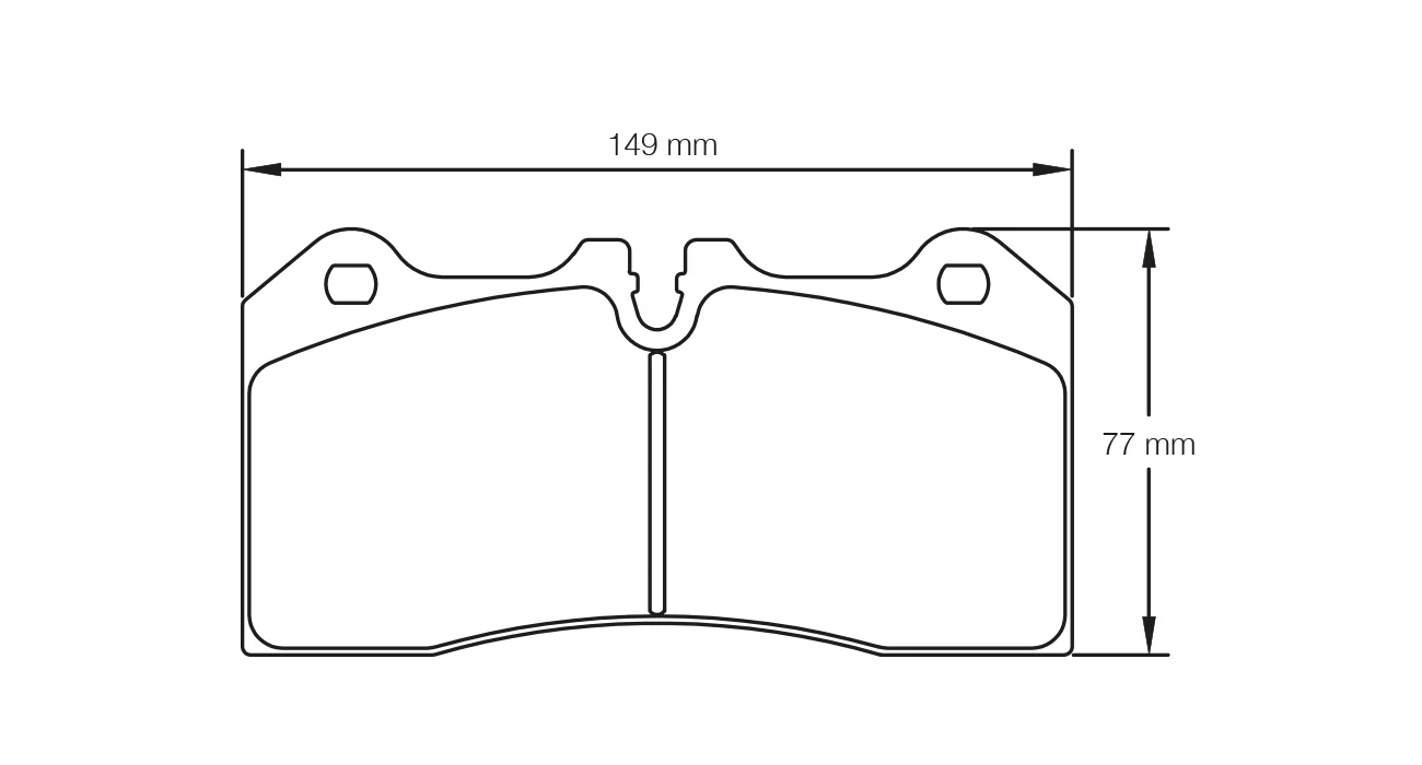 Pagid Race Pad Set 8187 RSC1 Mclaren Rear Pad