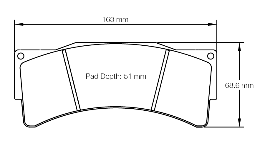 Pagid Race Pad Set 8233 RST3 AP Same As 8222 W.O. Lug