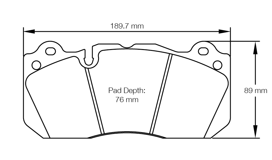 Pagid Race Pad Set 8239 29 2015 Ford Mustang GT350