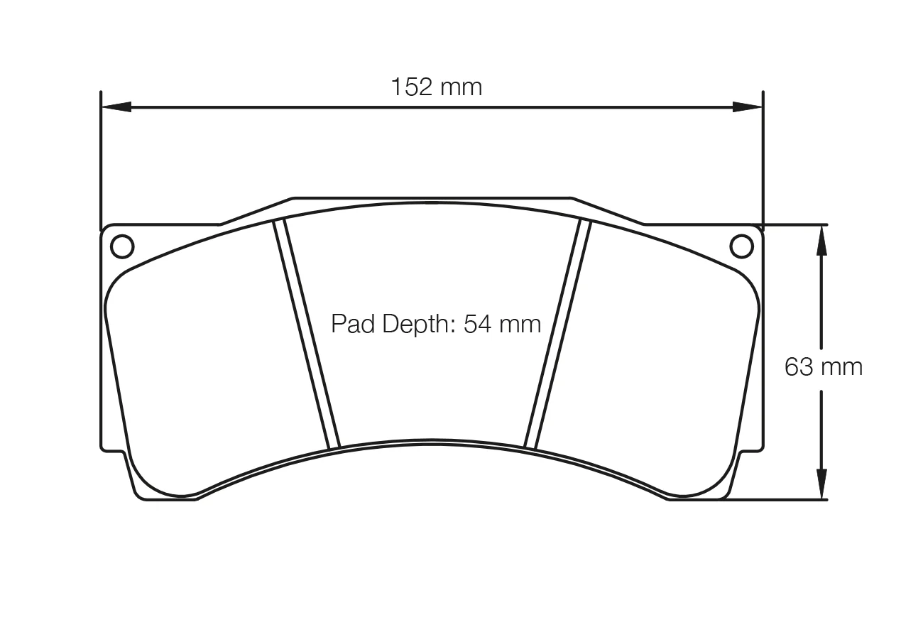 Pagid Race Pad Set 8250 RSL1 AP 1539 In 28.5mm