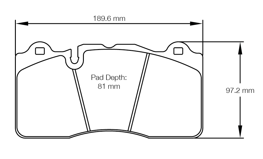 Pagid Race Pad Set 8253 19 Brembo; Camaro