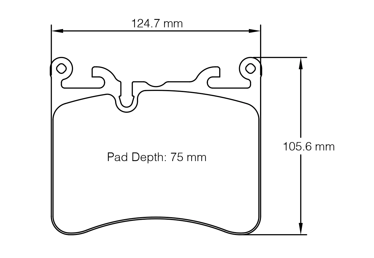 Pagid Race Pad Set 8270 RSC1 Mclaren 720, 600Lt, Senna Rear