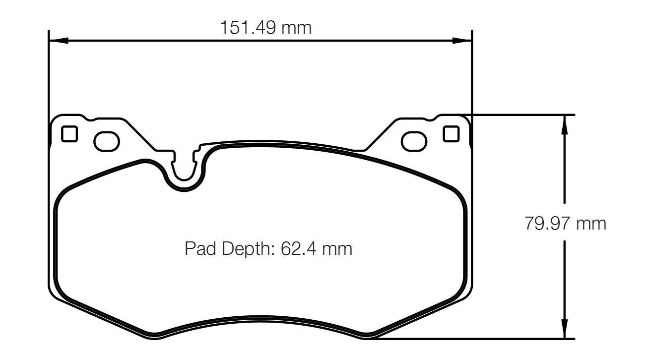 Pagid Race Pad Set 8278 RSL1 C8 Corvette