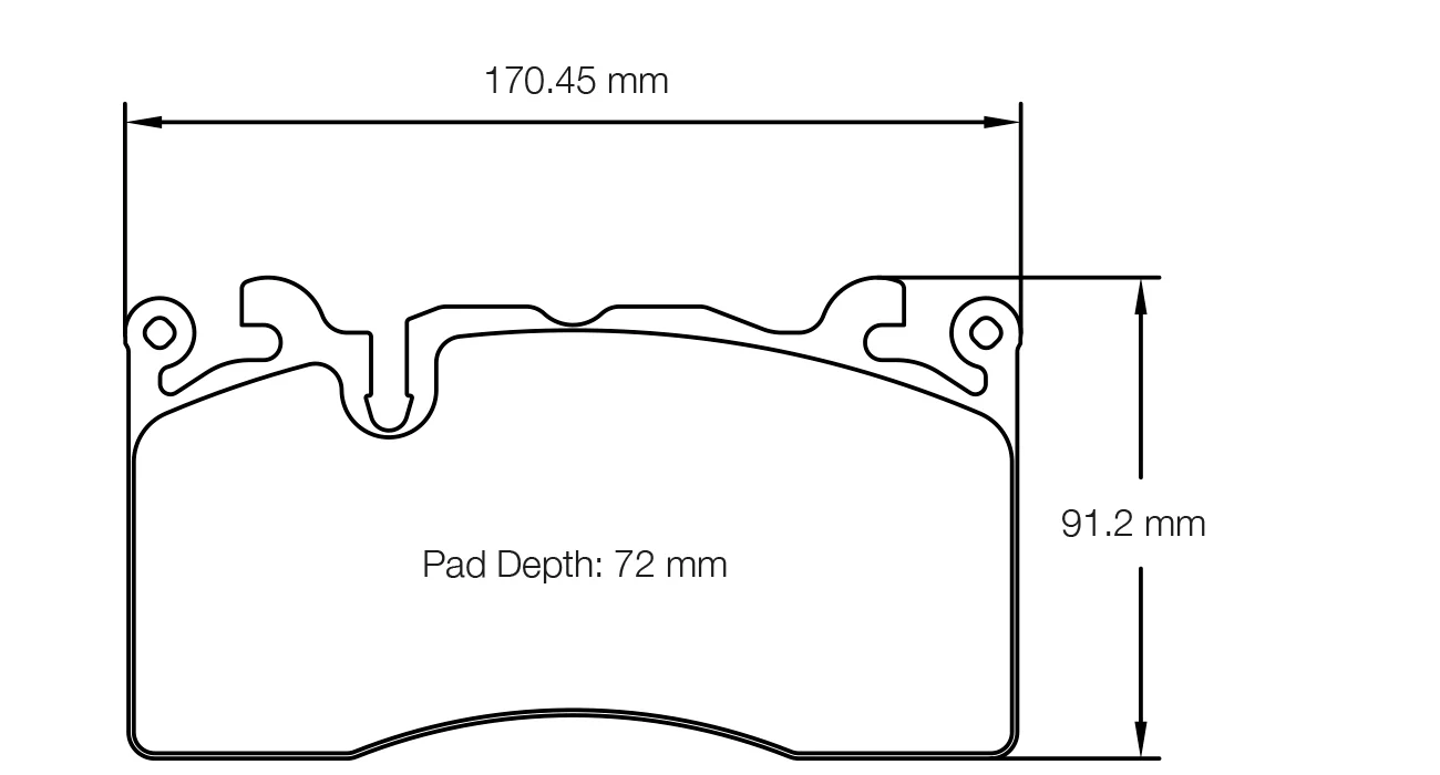 Pagid Race Pad Set 8283 RSL29 Mclaren 720S; Multi T Disc Front