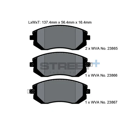 Pagid Street+ Brake Pads 8047