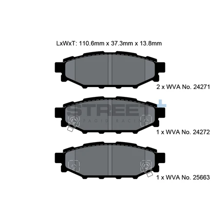 Pagid Street+ Brake Pads 8065