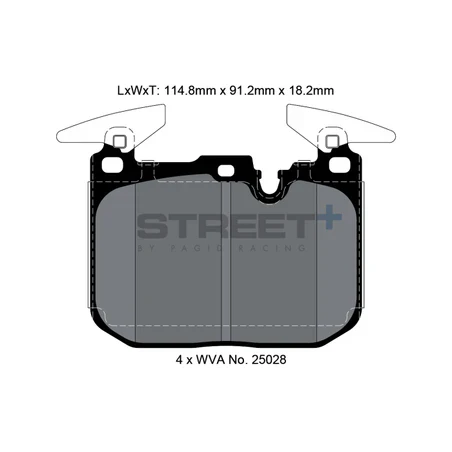 Pagid Street+ Brake Pads 8104