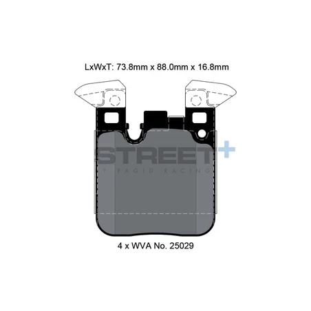 Pagid Street+ Brake Pads 8105