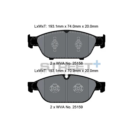 Pagid Street+ Brake Pads 8109