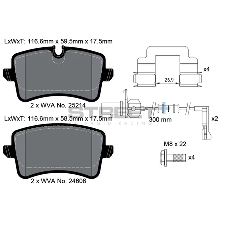Pagid Street+ Brake Pads 8114
