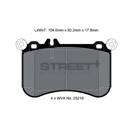 Pagid Street+ Brake Pads 8116
