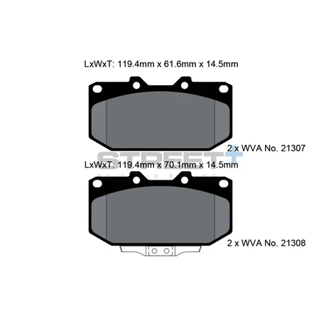 Pagid Street+ Brake Pads 8154