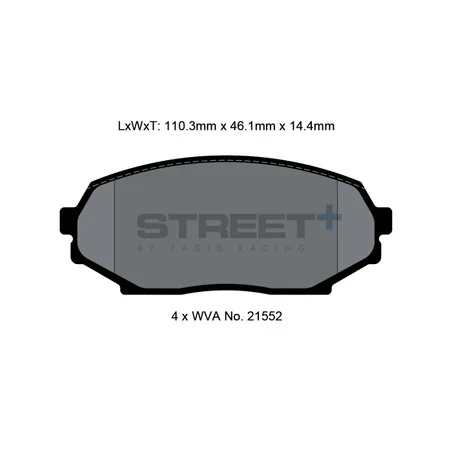 Pagid Street+ Brake Pads 8157