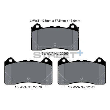 Pagid Street+ Brake Pads 8163