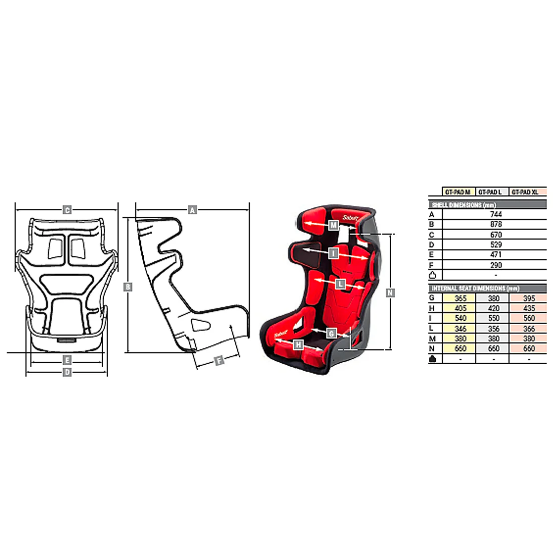 Sabelt GT-Pad Racing Seat - Image 6