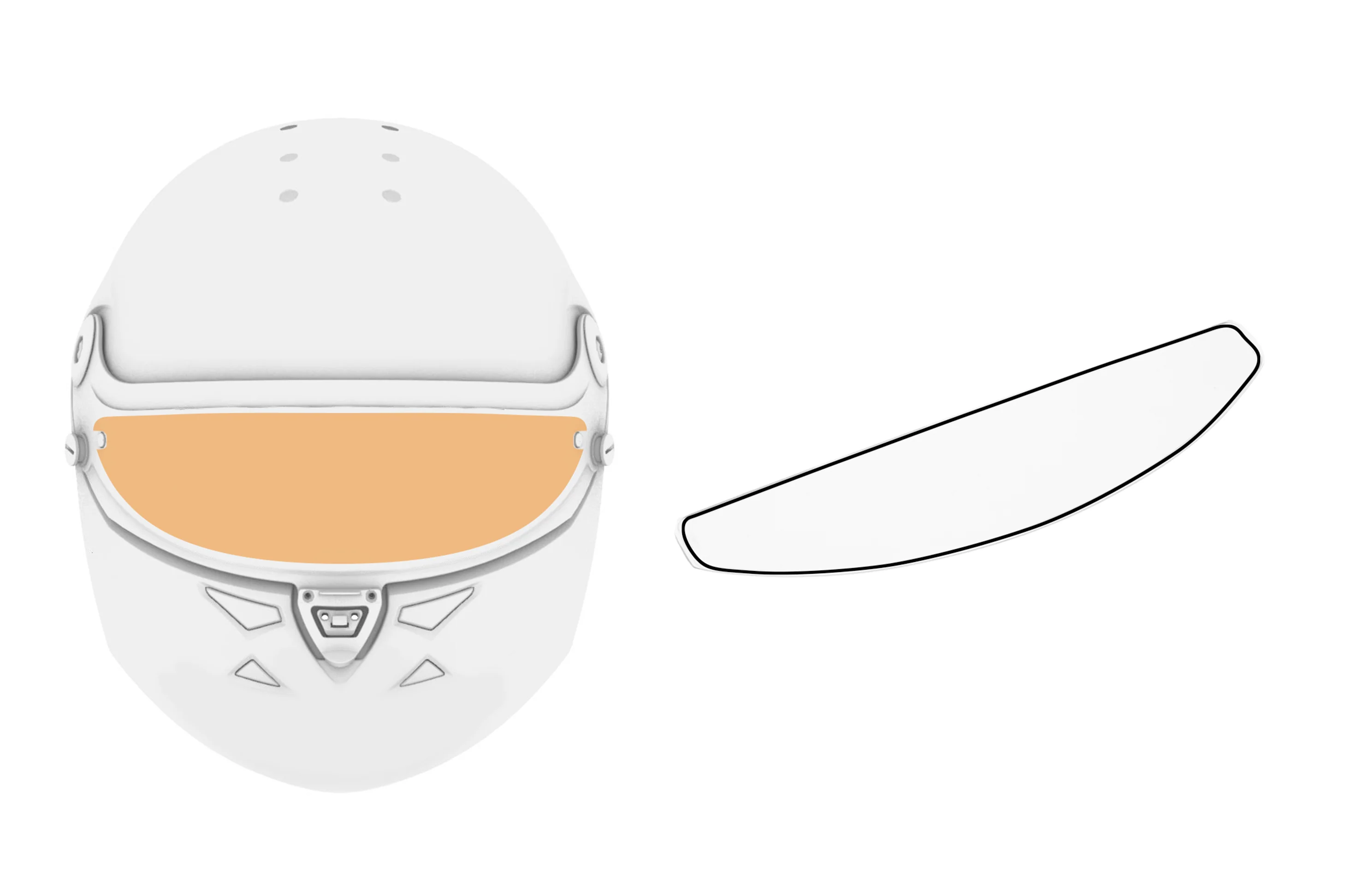 Schuberth SP1 Adhesive Fog Resistant Rain Lens