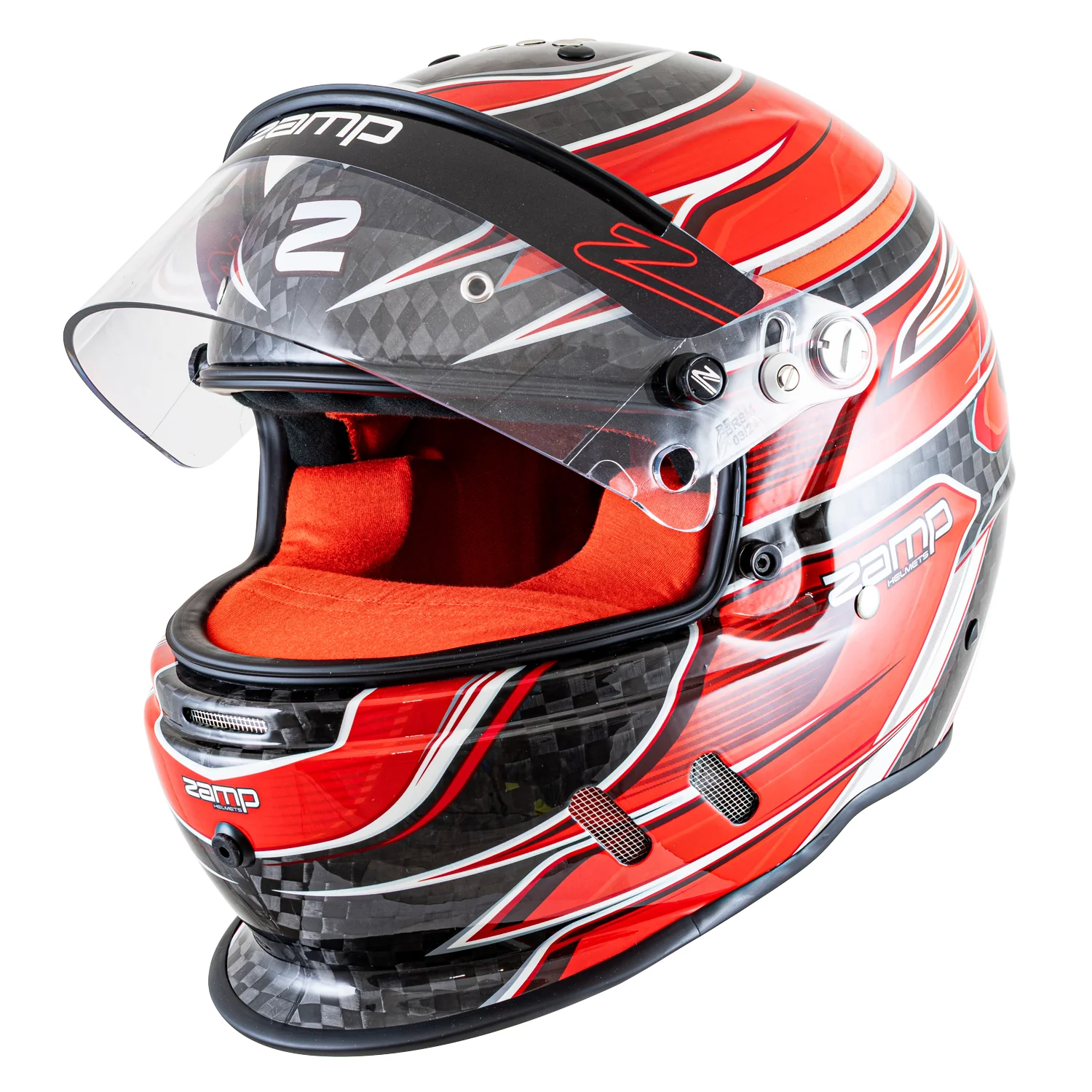 Zamp RZ-67D Helmet (SA2025) - Carbon Red - Image 3