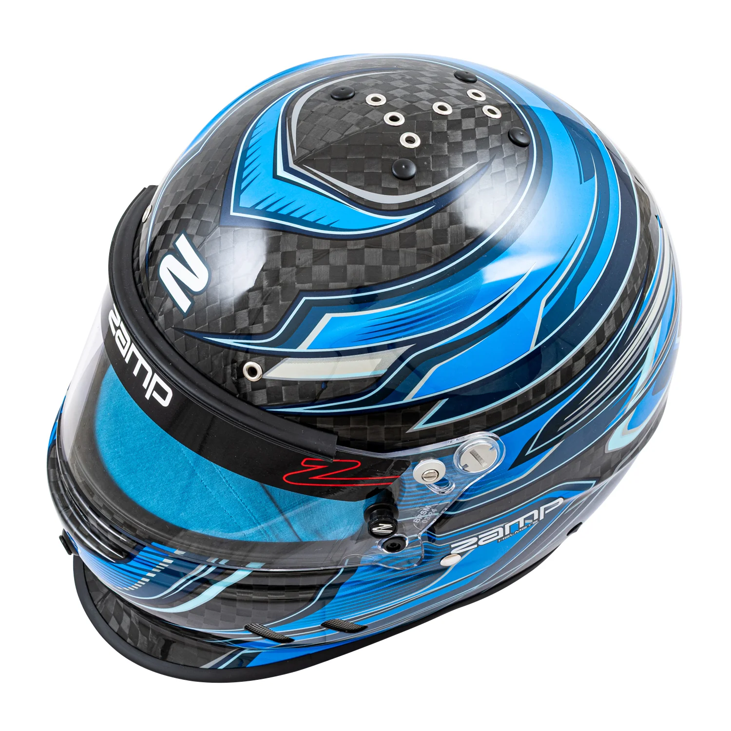 Zamp RZ-67D Helmet (SA2025) - Carbon Blue - Image 10
