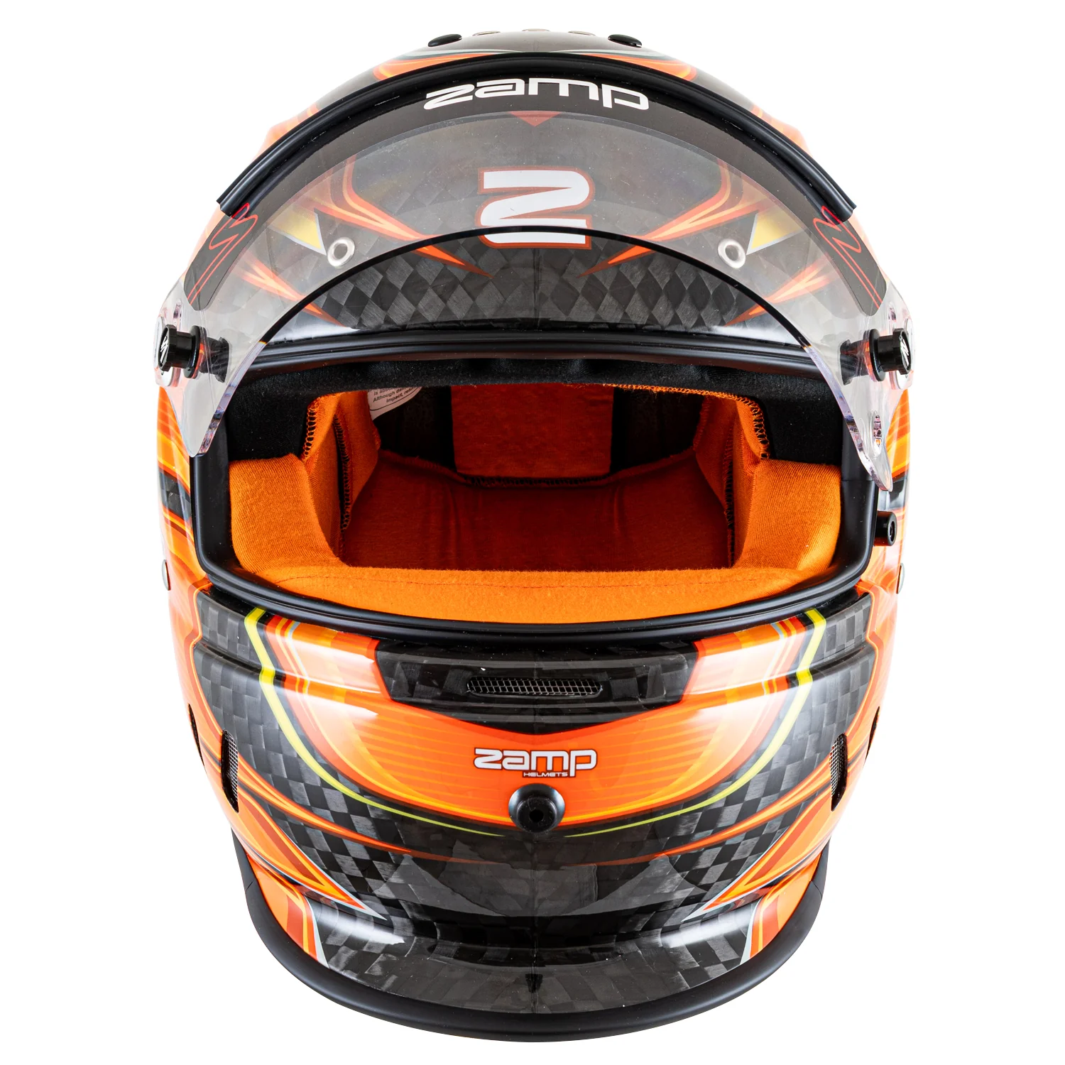 Zamp RZ-67D Helmet (SA2025) - Carbon Orange - Image 2